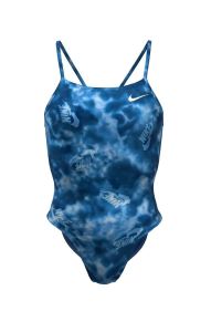 Nike Hydrastrong Cutout One Piece Swimsuit - Blue