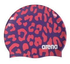 Arena Violet Geranium Print 2 Swimming Cap - Purple