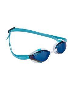 Arena Python Mirror Racing Goggles - Light Blue Mirror/White/Sky