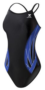 TYR Womens The Phoenix Diamondfit Swimsuit - Black/Blue