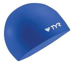 TYR Wrinkle Free Silicone Swimming Cap - Blue