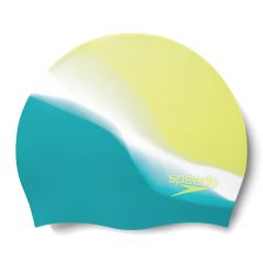 Speedo Multi Colour Silicone Swimming Cap Junior - Green