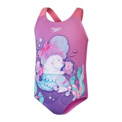 Speedo Girls Digital Printed Swimsuit - Kiki Pink/Petal/Caribe