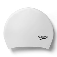 Speedo Long Hair Swimming Cap - Silver