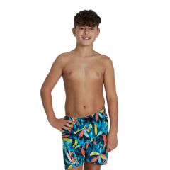 Speedo Boys Printed Leisure 15" Watershort - Blue/Yellow