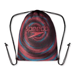 Speedo Printed Mesh Bags - Black/Picton Blue/Siren Red