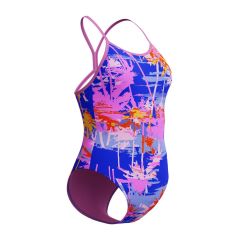 Speedo Girls Allover Digital Vback Swimsuit - Multi