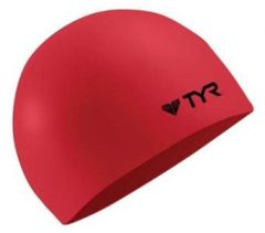 TYR Wrinkle Free Silicone Swimming Cap - Red