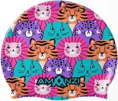 Amanzi Wild Catz Swim Cap - Multi