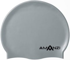 Amanzi Silver Swim Cap - Silver