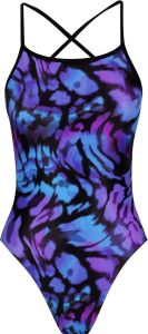 Amanzi Girls Hazey Tie Back One Piece - Purple