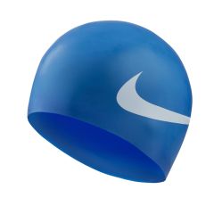 Nike Printed Silicone Swimming Cap - Blue