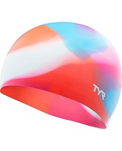 TYR Junior Tie Dye Silicone Swimming Cap - Multi