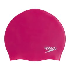 Speedo Moulded Silicone Swimming Cap - Pink