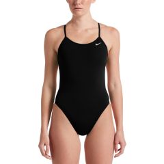 Nike Womens Hydrastrong Solid Fast Back One Piece Swimsuit Navy Blue Womens Swimsuits