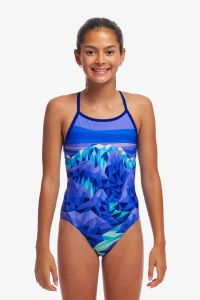 Funkita Girls Remarkables Diamond Back One Piece Swimsuit - Multi