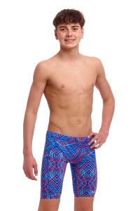 Funky Trunks Boys Frequency Training Jammers - Blue/Red