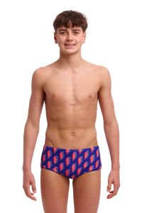 Funky Trunks Boys Flash Sidewinder Trunks - Blue/Red