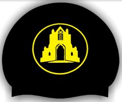 Guisborough Black 3pk Club Logo Only Swimming Cap - Black/Yellow