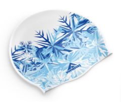 Swimzi Christmas White Frost Swim Cap - White