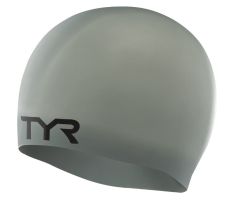 TYR Wrinkle Free Silicone Swimming Cap - Grey