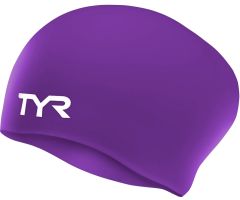 TYR Wrinkle Free Silicone Swimming Cap - Purple