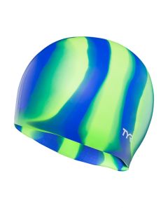 TYR Multi Swimming Cap - Blue/Green