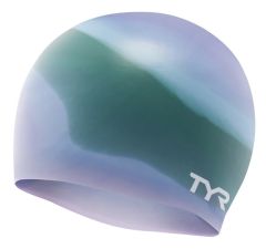 TYR Multi Swimming Cap - Purple/Green