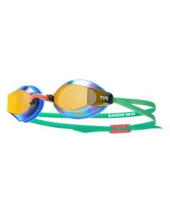 TYR Blackops 140 EV Racing Mirrored Goggle - Blue/Green