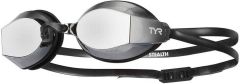 TYR Blackops 140 EV Racing Mirrored Goggle - Metallized Smoke