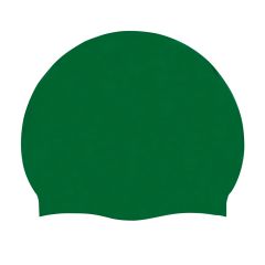 AK Adult Silicone Suede Swimming Cap - Benetton Green