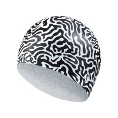 Nike Multi Graphic Swimming Cap - Black/White