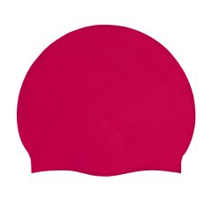 AK Adult Silicone Suede Swimming Cap - Pink