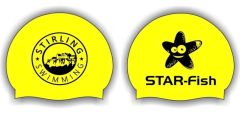 Stirling Yellow 3pk Club Logo Only Swimming Cap - Yellow/Black