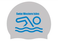 Swim Western Isles Club Logo Only Swimming Cap - Silver