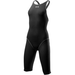 TYR Womens Thresher Openback Kneesuit - Black