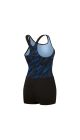 Speedo Womens HyperBoom Tankini - Black/True Cobalt/Curious Blue