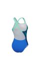 Speedo Womens Placement Digital Powerback Swimsuit - True Cobalt/Harlequin Green