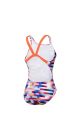 Speedo Womens Allover Digital Leaderback Swimsuit - Siren Red/Punch Blue/Matcha