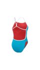 Speedo Womens Solid Vback Swimsuit - Bolt/White