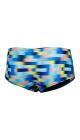 Speedo Mens Allover Digi 14cm Brief - Picton Blue/Lemon Drizzle