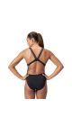 Speedo Womens Vanquisher Movement Back Swimsuit - Black/Silver