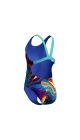 Speedo Girls Digital Allover Leaderback Swimsuit - Arctic Glass