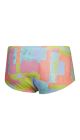 Speedo Mens 17cm Club Training Allover Digital Brief - Disco Peach/Curious Coral/Bitter Lime/Curious Blue/Arctic Glass