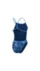 Speedo Womens Allover Digital Vback Swimsuit - Cerulean blue