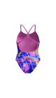 Speedo Girls Allover Digital Vback Swimsuit - Multi