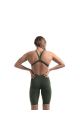 Speedo Womens Fastskin LZR Pure Valor 2 Openback Kneeskin - Country Green/Nectarine