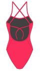 Womens AK Tieback Swimsuit - Neon Cherry