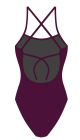 Womens AK Tieback Swimsuit - Cabernet