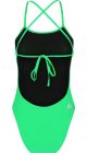 Amanzi Womens Peppermint Tie Back One Piece Swimsuit - Green